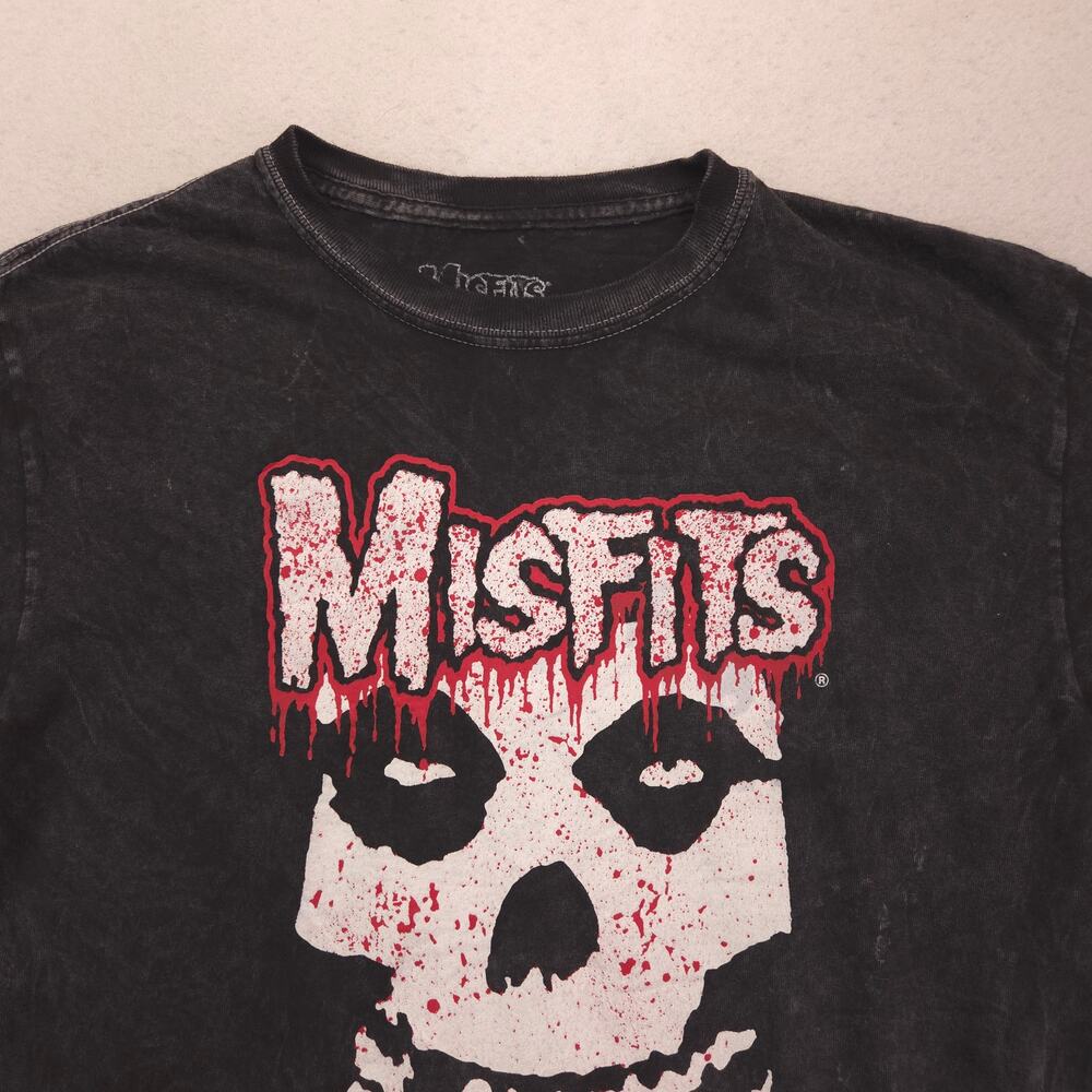 Misfits Band Short Sleeve Crew Neck Graphic T-Shirt Mens Size XS Black